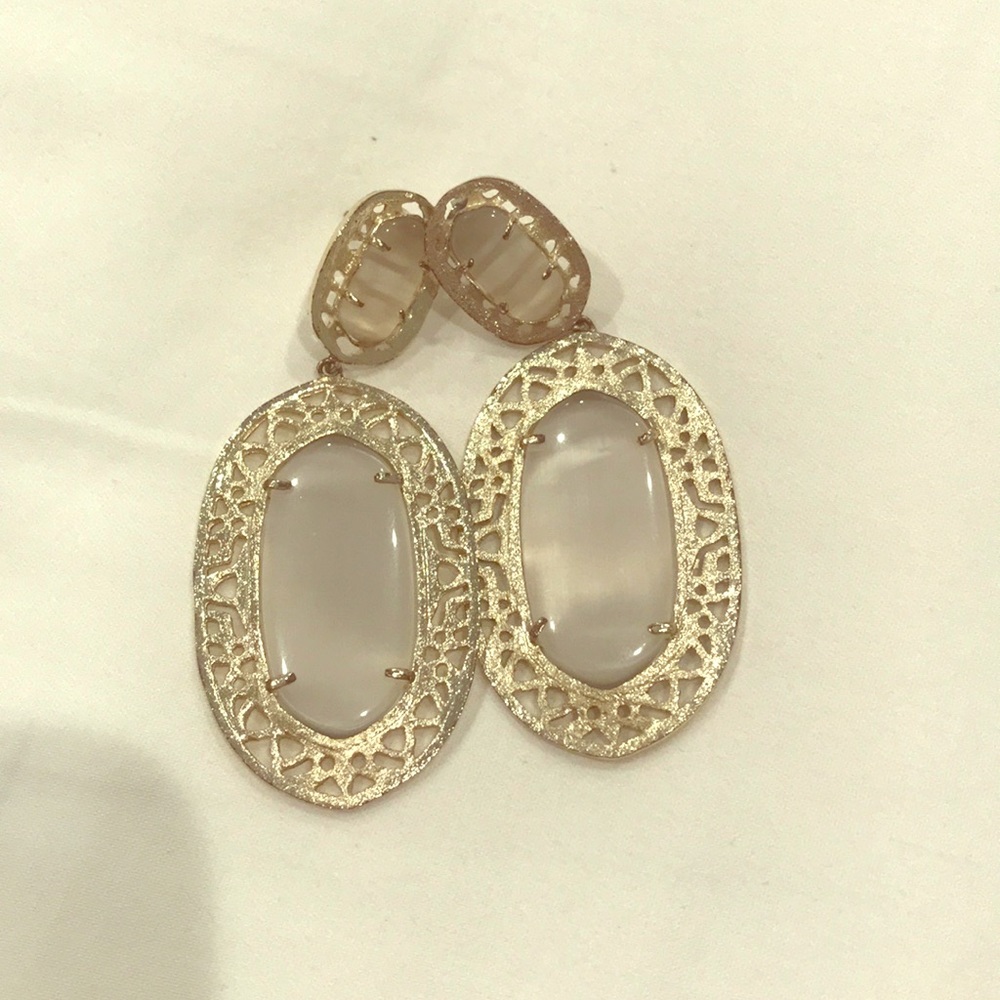 Kendra scott slate grey statement earrings